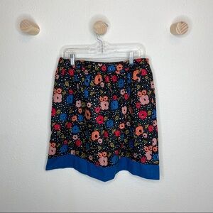 Cooperative black floral skirt NWT